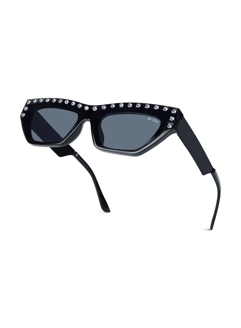 Woggles Red Pappy Vivara Silver Cateye Sunglasses