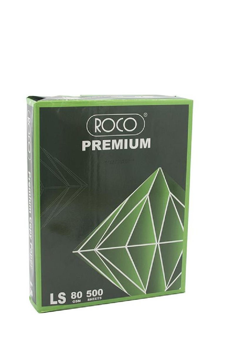 ROCO Premium Copy Paper PlainWhiteLetter80 gsm500 Sheets 