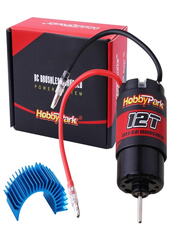 Hobbypark 12T Motor 550 Motor Brushed for 1/10 RC Car Truck Traxxas Slash 4x4 2WD Redcat Volcano EPX Arrma Granite AXIAL ECX Losi - Image 1