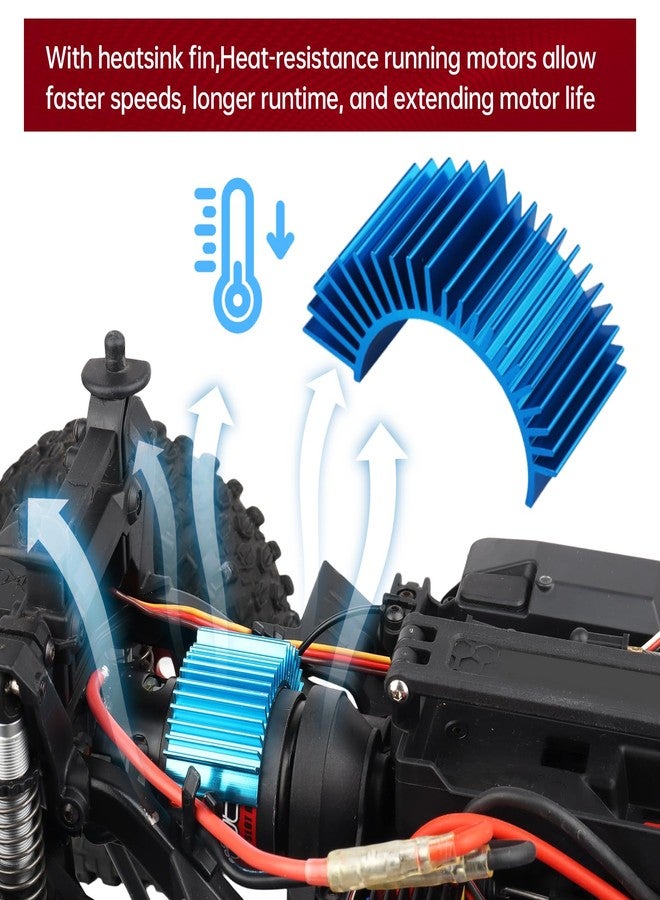 Hobbypark 12T Motor 550 Motor Brushed for 1/10 RC Car Truck Traxxas Slash 4x4 2WD Redcat Volcano EPX Arrma Granite AXIAL ECX Losi - Image 4