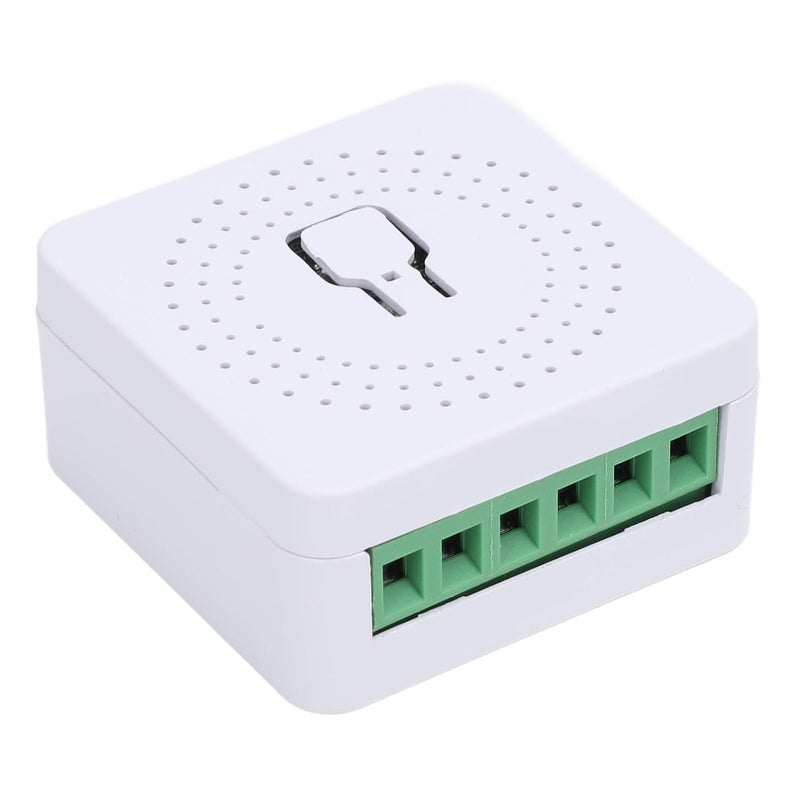 خيارات لكل سوق مفتاح إضاءة ذكي WiFi، 16 أمبير، وظيفة مؤقت، تحكم عن بعد، تحكم صوتي، جهد AC100-240V، تركيب سهل، 4.1x4.1x2 سم سطح سهل المسح توصيل للمناطق الصحراوية يمكن الربط كمجموعة - Image 4