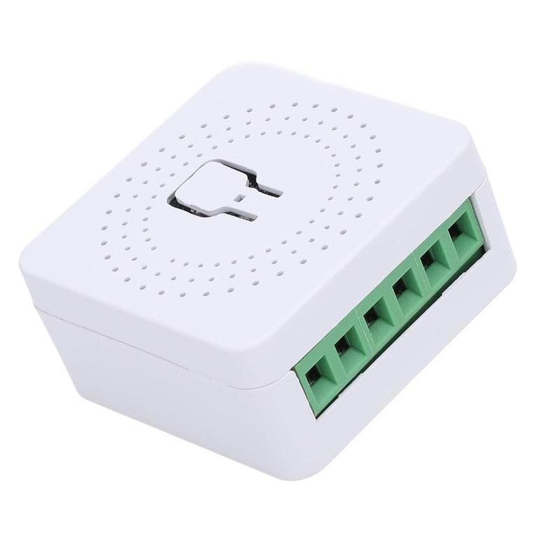 خيارات لكل سوق مفتاح إضاءة ذكي WiFi، 16 أمبير، وظيفة مؤقت، تحكم عن بعد، تحكم صوتي، جهد AC100-240V، تركيب سهل، 4.1x4.1x2 سم سطح سهل المسح توصيل للمناطق الصحراوية يمكن الربط كمجموعة - Image 5
