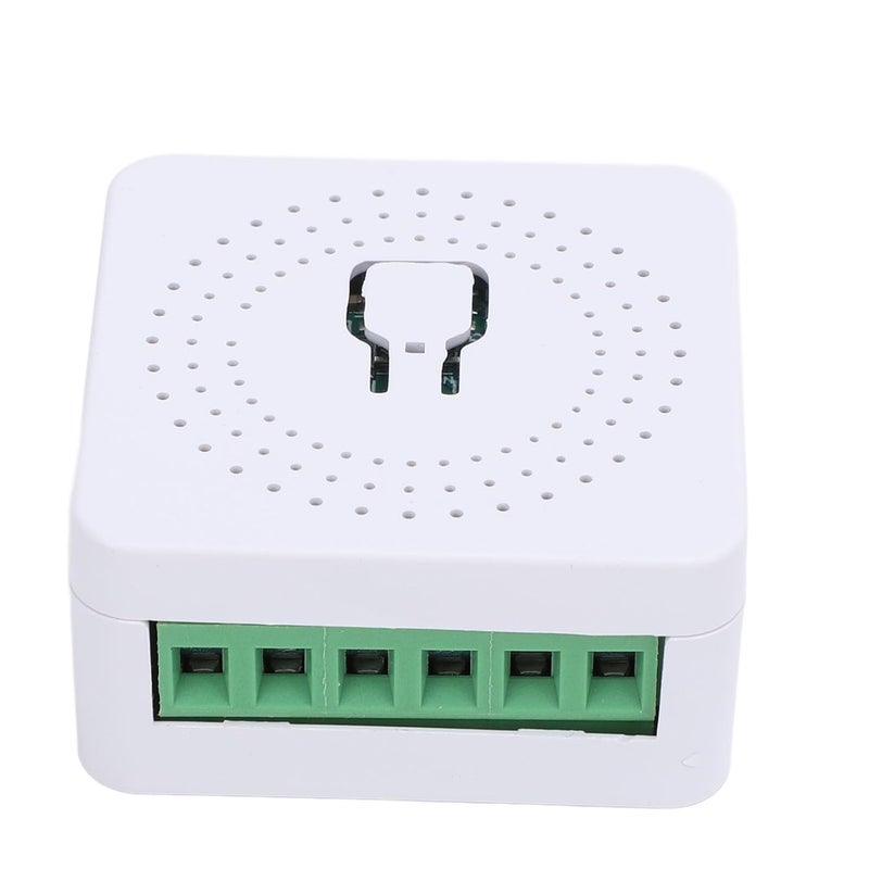 خيارات لكل سوق مفتاح إضاءة ذكي WiFi، 16 أمبير، وظيفة مؤقت، تحكم عن بعد، تحكم صوتي، جهد AC100-240V، تركيب سهل، 4.1x4.1x2 سم سطح سهل المسح توصيل للمناطق الصحراوية يمكن الربط كمجموعة - Image 3