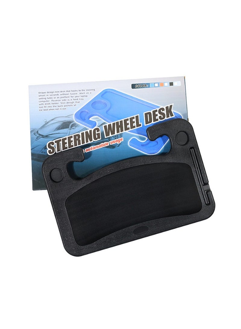 general Car Tray Table for Driver's Side Steering Wheel Table, Universal Drink Rack Side Table Tablet, Car Desk, Caddy for Drive-In Dinner and Loved by Police Officers, Truck Drivers and Commuters - Image 1