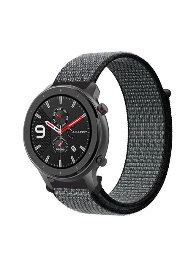 NIBEMINENT Replacement Band For Amazfit GTR Smartwatch 47 mm World Indigo  - Image 1
