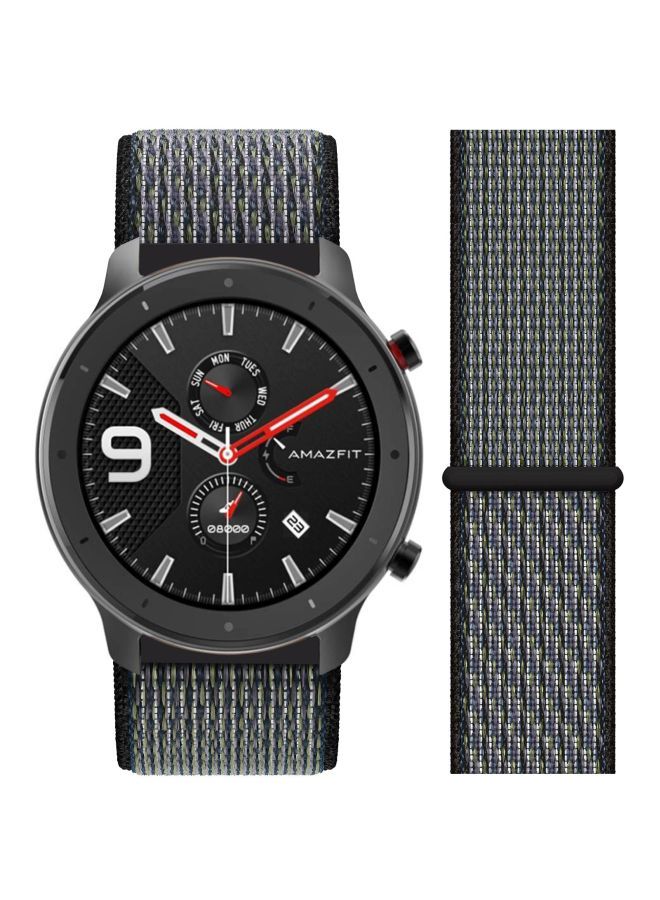 NIBEMINENT Replacement Band For Amazfit GTR Smartwatch 47 mm World Indigo  - Image 3