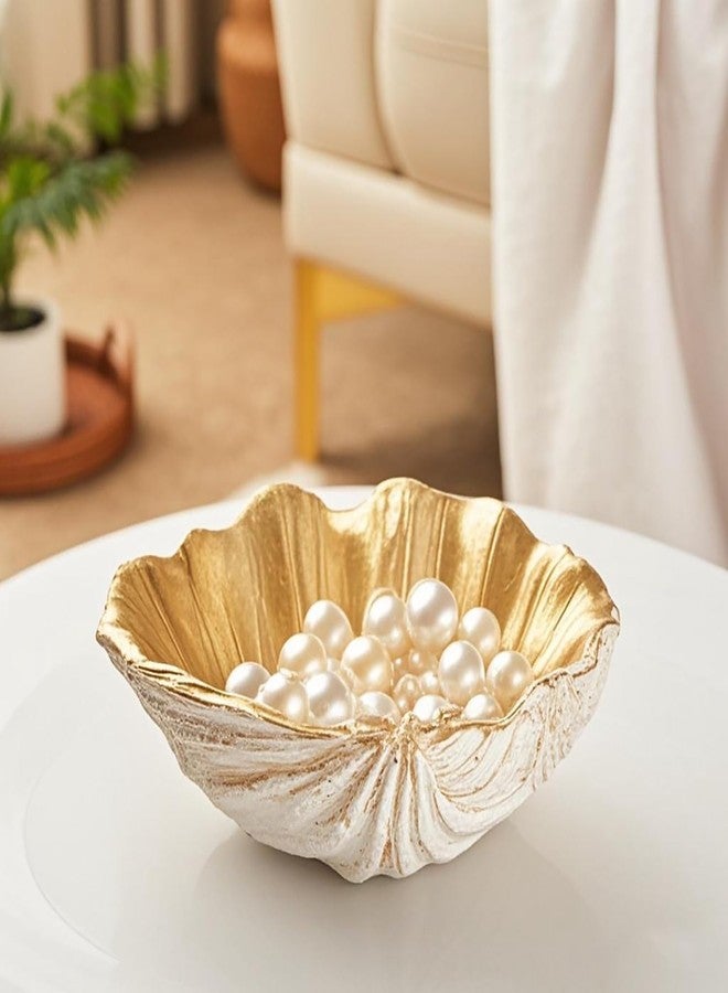 Ottalent Clam Shell Decorative Bowl, Resin Seashell for Home Décor, Mediterranean Decoration for Children's Room, Candy and Fruit Decorative Bowl. (Small) - Image 2
