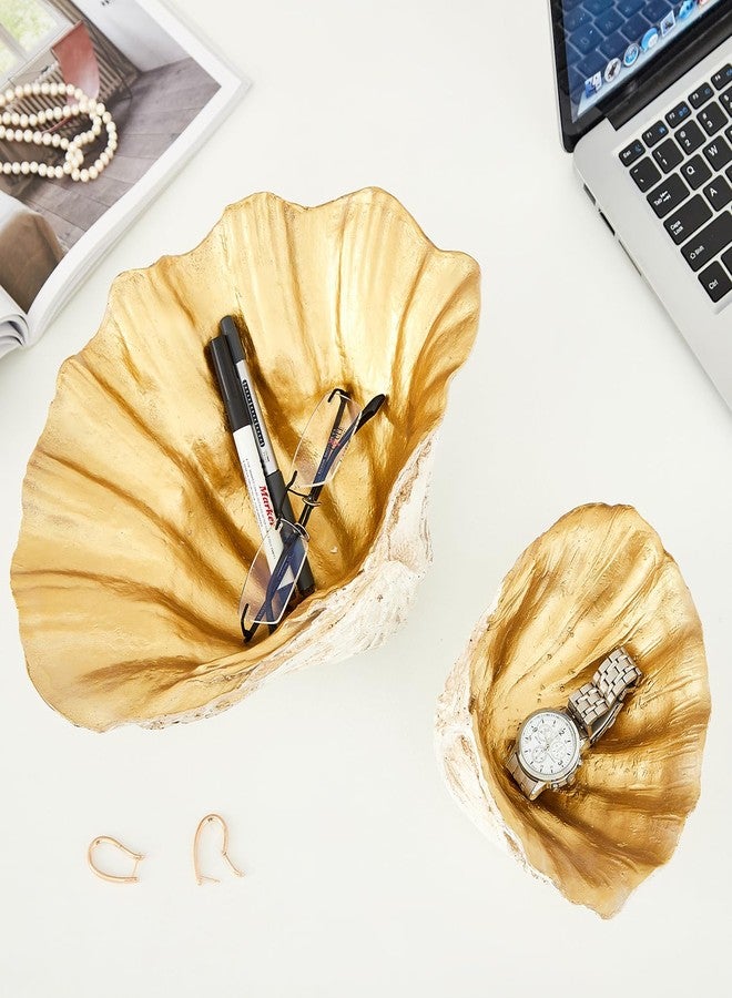 Ottalent Clam Shell Decorative Bowl, Resin Seashell for Home Décor, Mediterranean Decoration for Children's Room, Candy and Fruit Decorative Bowl. (Small) - Image 5