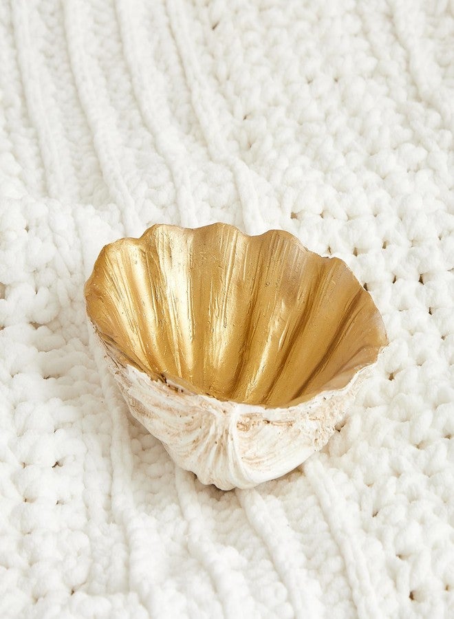 Ottalent Clam Shell Decorative Bowl, Resin Seashell for Home Décor, Mediterranean Decoration for Children's Room, Candy and Fruit Decorative Bowl. (Small) - Image 1
