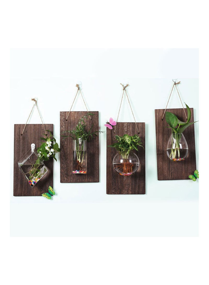 Generic Plant Wall Mounted Water Pot With Wood  - Image 4
