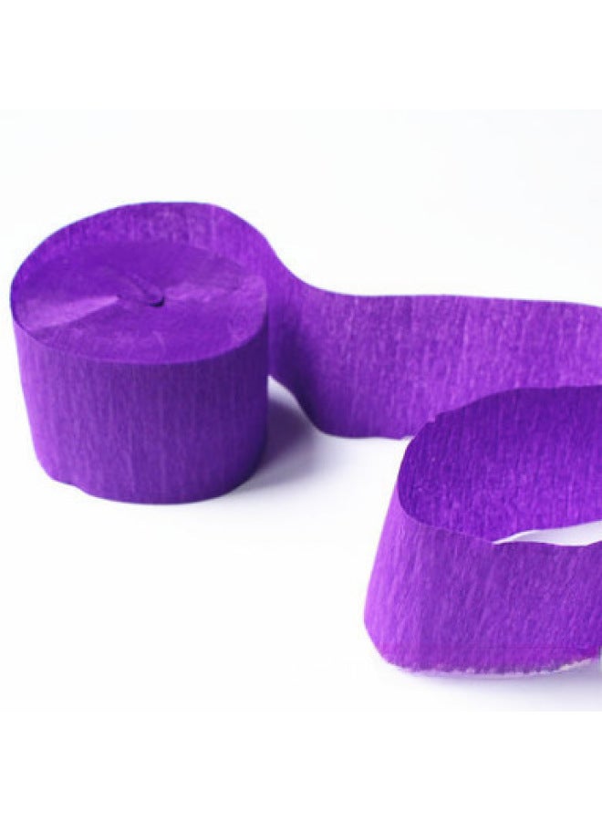 Lieyang Color Crepe Paper Roll 4.5*25 Holiday Party Wedding Party Supplies Long Pleated Paper Venue Layout - Image 1