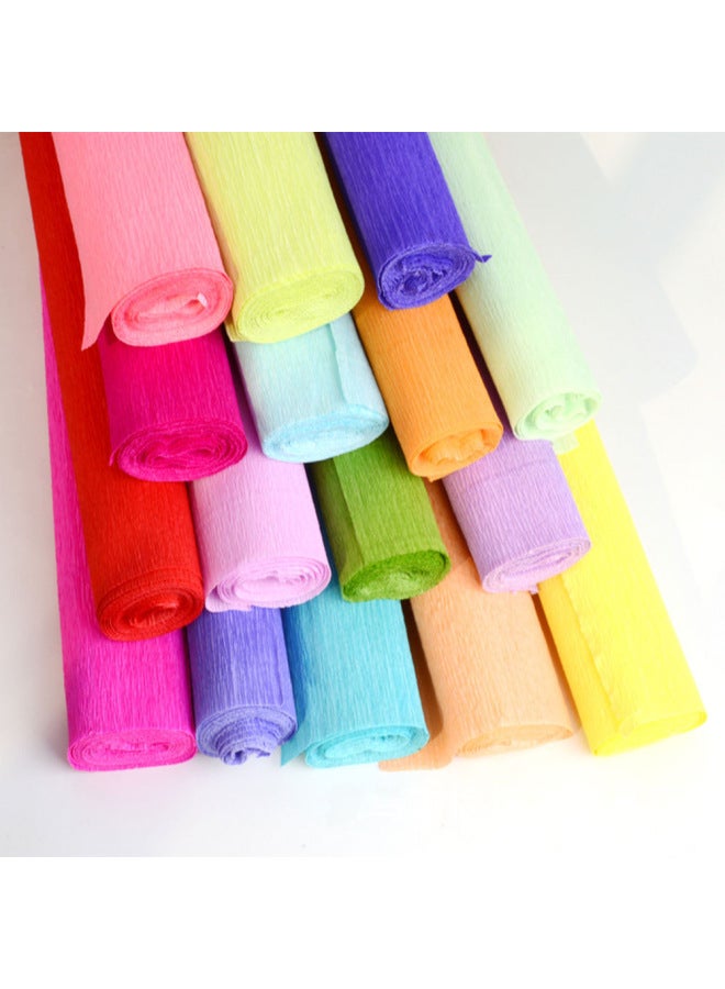 Lieyang Color Crepe Paper Roll 4.5*25 Holiday Party Wedding Party Supplies Long Pleated Paper Venue Layout - Image 2