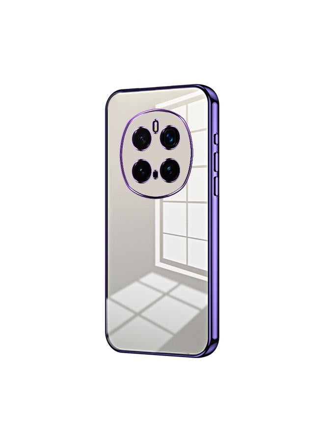 Green Tiger Case For Honor Magic7 Pro Transparent Plating Fine Hole Phone Case - Image 1