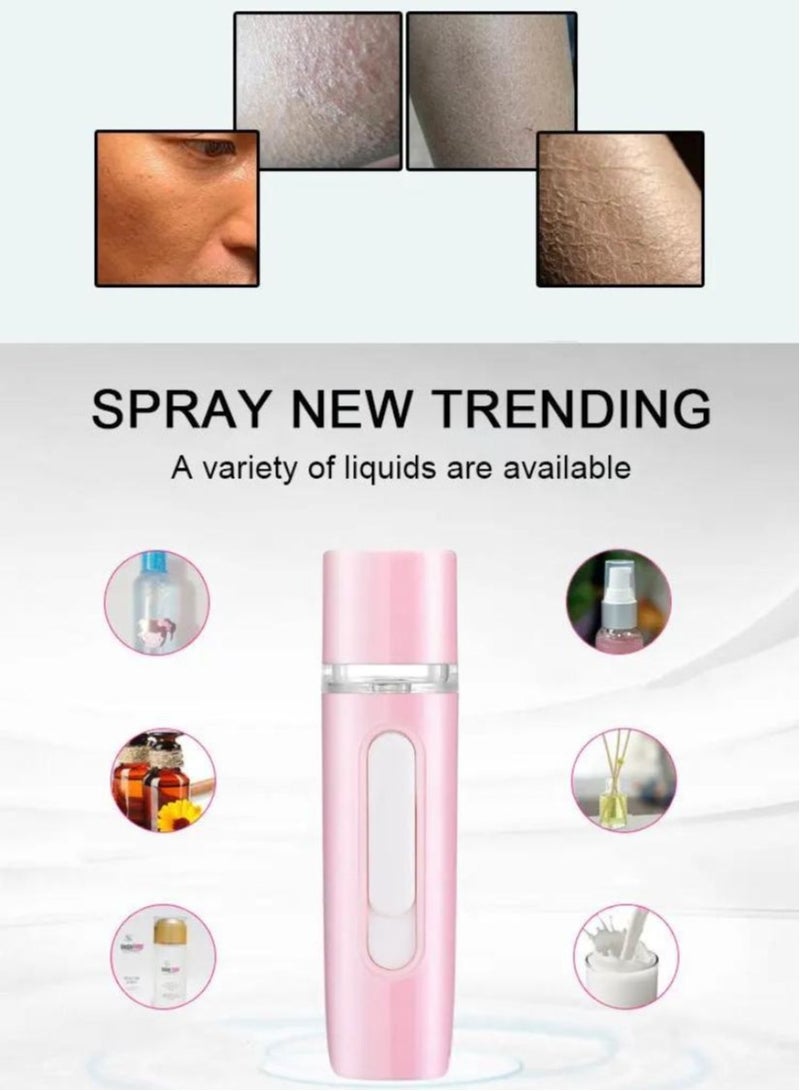 Prime Portable Rechargeable Handheld Face Nano Mist Spray hair and facial steamer ion water mist spray - Image 2
