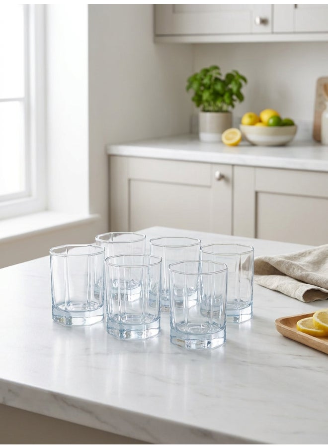 Luminarc Octime 6 Piece Tumbler 300ml Drinking Set For Juice, Water, Soft Drinks, Hard Drink, Hot Beverages - Image 2