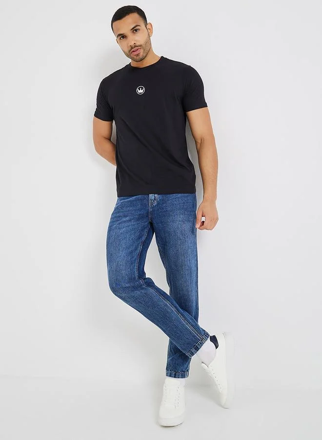 Styli Crown Embroidered Regular Fit T-Shirt
