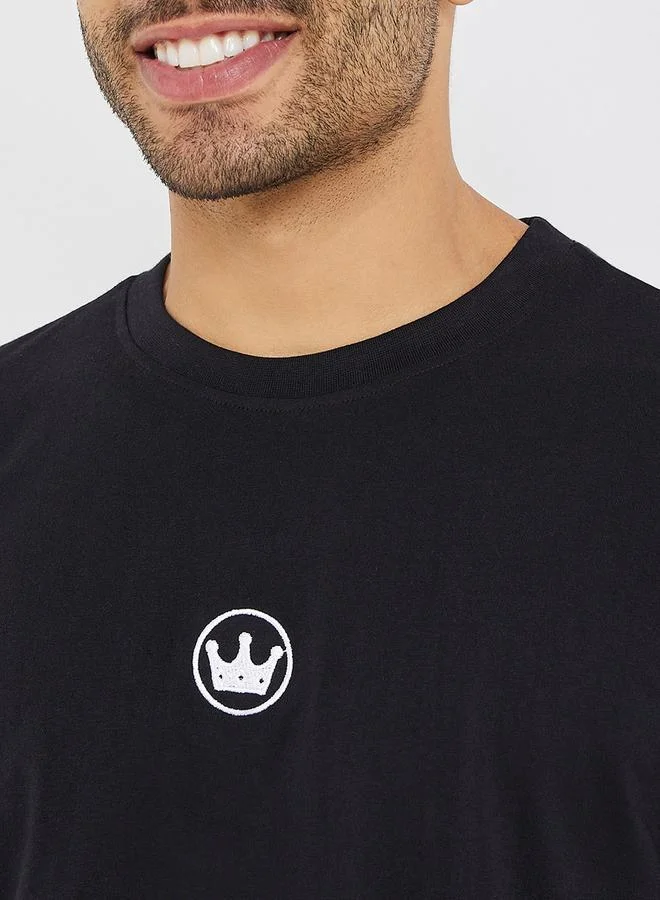 Styli Crown Embroidered Regular Fit T-Shirt