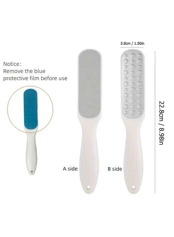 Ucanbe 2PCS Stainless Steel Foot File - Dual-Sided Callus Remover & Dead Skin Exfoliator for Smooth Feet  - Image 4