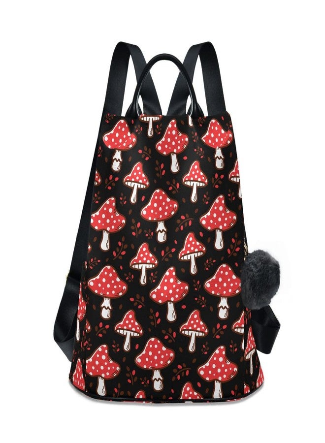 Fustylead Amazing Amanita Red Mushroom Women Backpack Purse Anti-theft Travel Backpack Fashion Shoulder Handbag - Image 1