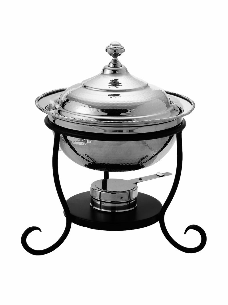 Old Dutch International Old Dutch 12 Inch x 15 Inch Round Stainless Steel Chafing Dish 