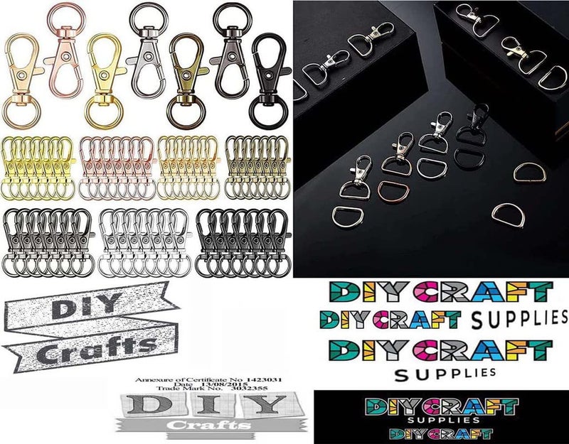 DIY Crafts DIY Crafts 20 Pcs, KC Gold, Stainless-Steel Swivel Clips Lobster Clasp Snap Hooks Trigger Bag Ring Keychain For DIY Wor (20 Pcs, KC Gold)  - Image 5