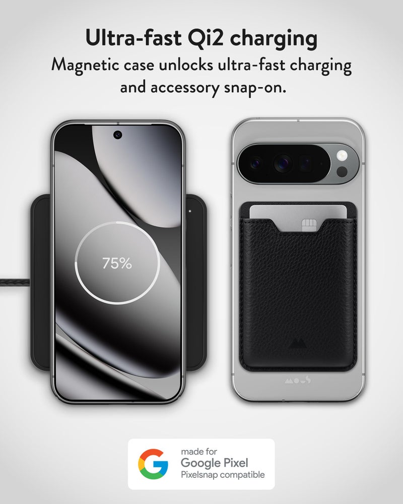Mous غطاء شفاف لموبايل جوجل بيكسل 10 برو XL (2025) من موس، متوافق مع Qi2 MagSafe وPixelsnap - فائق النحافة - تصميم شفاف ونحيف - شفاف - Image 3