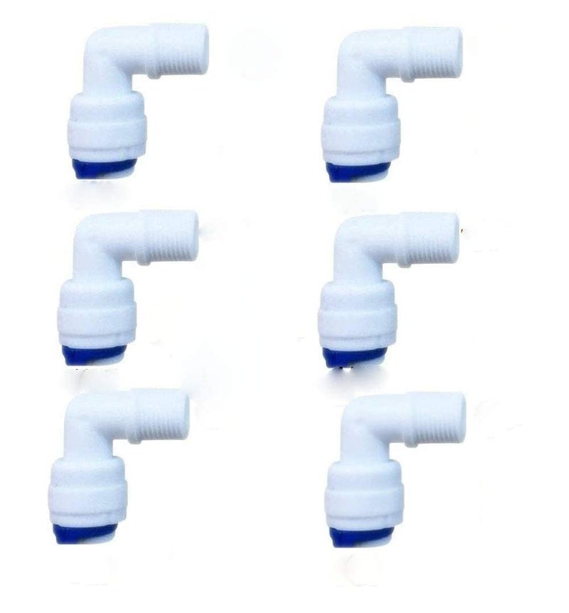 OO LALA JI OO LALA JI Pack of 6 RO Membrane Housing Elbow Connector Suited for All RO Models14 x 18 