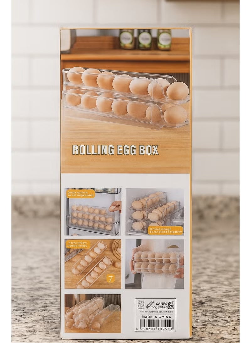 Acrylic egg holder saves space in the refrigerator and makes it more organized - Image 2