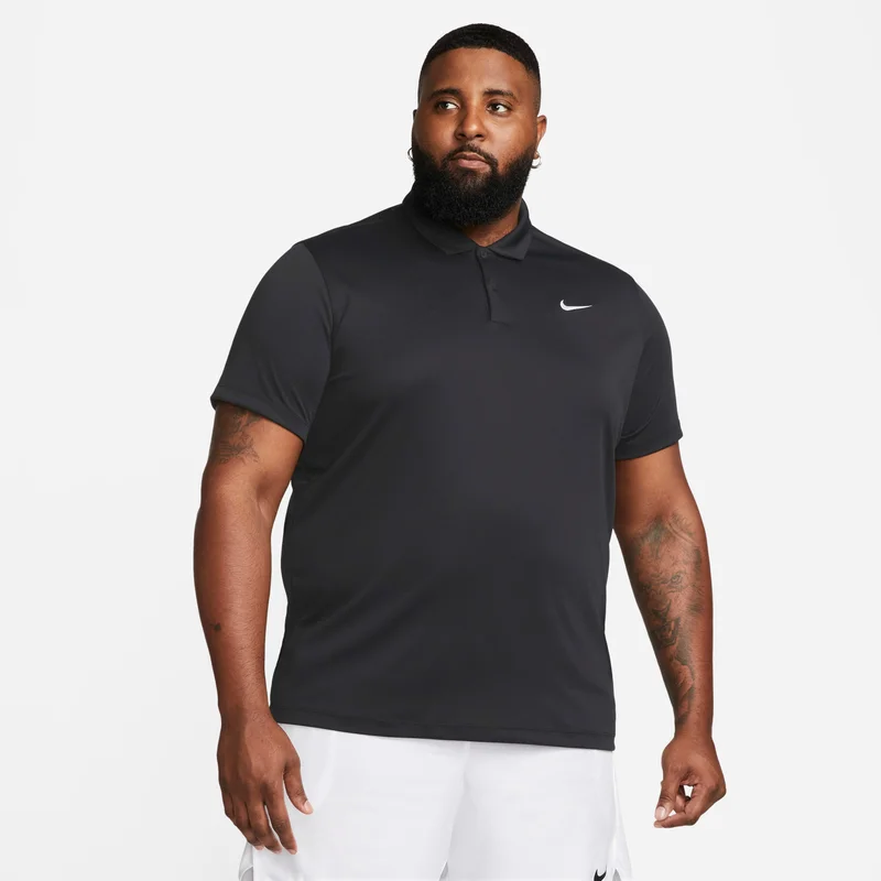 Nike Black Men's Court Dri-FIT Tennis Polo Shirt for Men | Best Price UAE