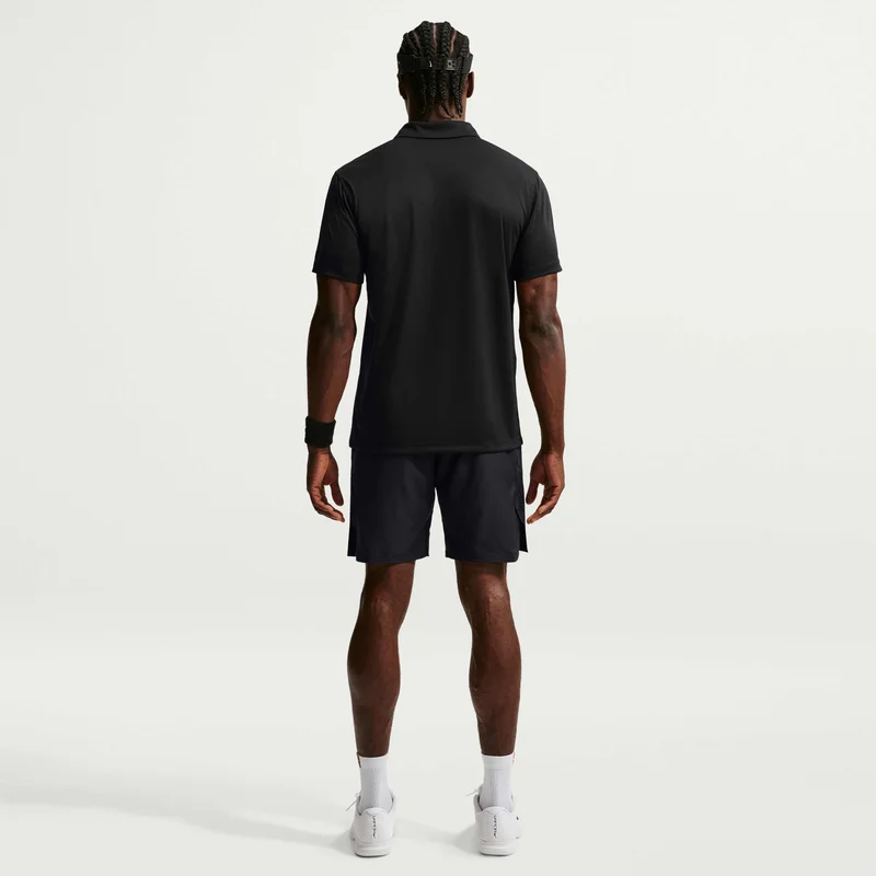 Nike Black Men's Court Dri-FIT Tennis Polo Shirt for Men | Best Price UAE