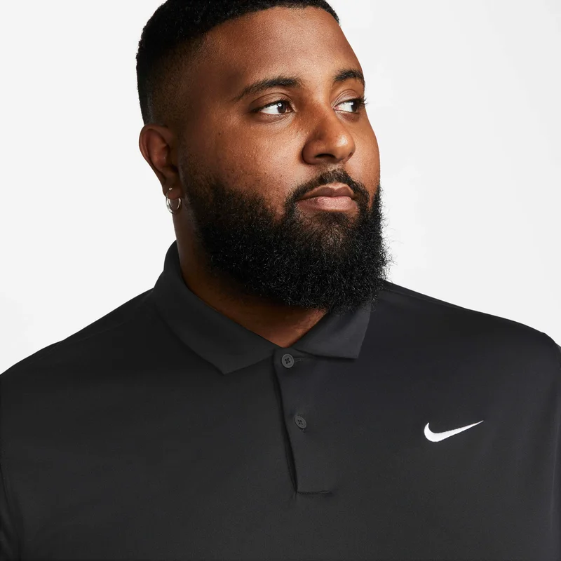 Nike Black Men's Court Dri-FIT Tennis Polo Shirt for Men | Best Price UAE