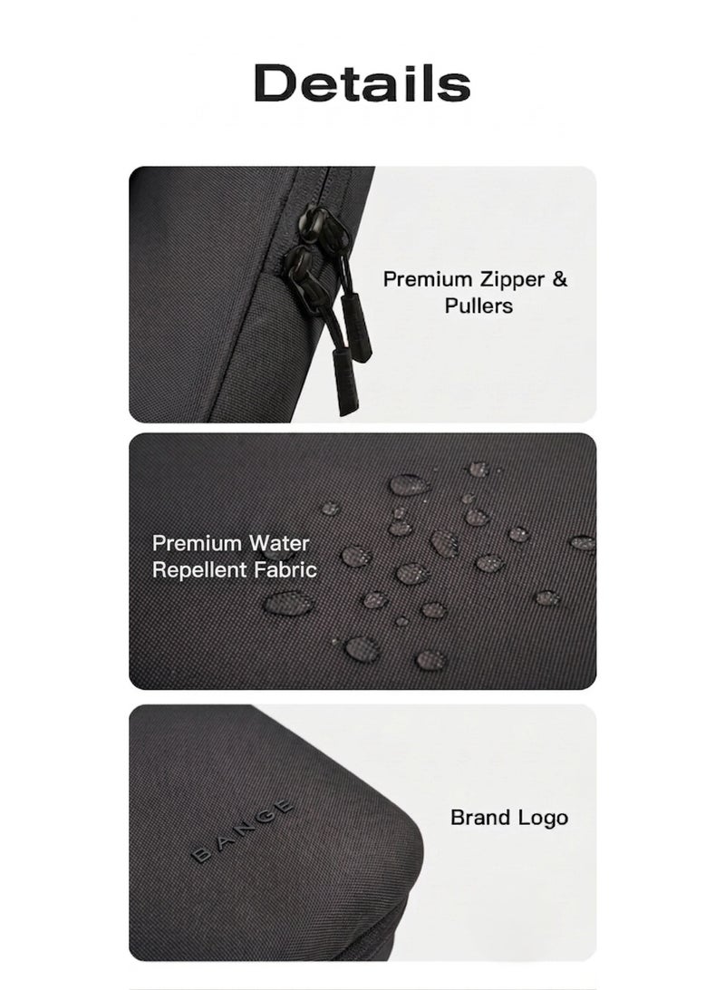 Bange 6801D Black New Protective Water Resistant 15.6 Inch Laptop Sleeve - Image 5