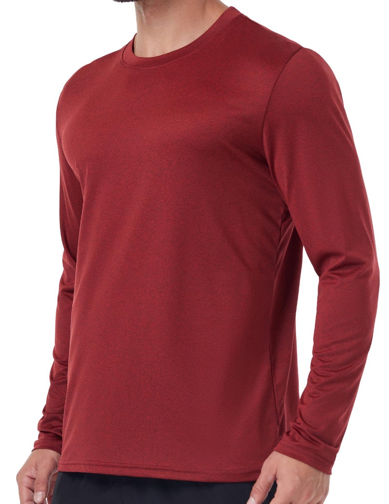 OYGSieg 6 Pack Men's Quick Dry Long Sleeve Shirts Moisture Wicking Sun Protection UV UPF SPF Performance T-Shirt for Casual Workout XL - Image 3