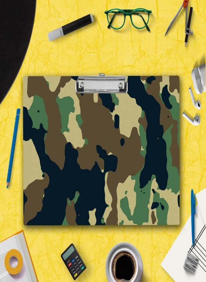 Vprint Quality "Army Camo Exam Clipboard for Students" (Army Camouflage) Wooden Clipboard Writing Pad | Exam Board for Kids Students Size 11X17 Inches - Image 2