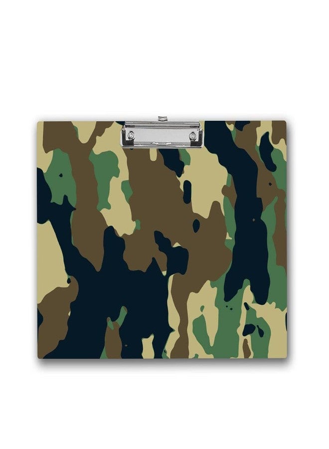 Vprint Quality "Army Camo Exam Clipboard for Students" (Army Camouflage) Wooden Clipboard Writing Pad | Exam Board for Kids Students Size 11X17 Inches - Image 1