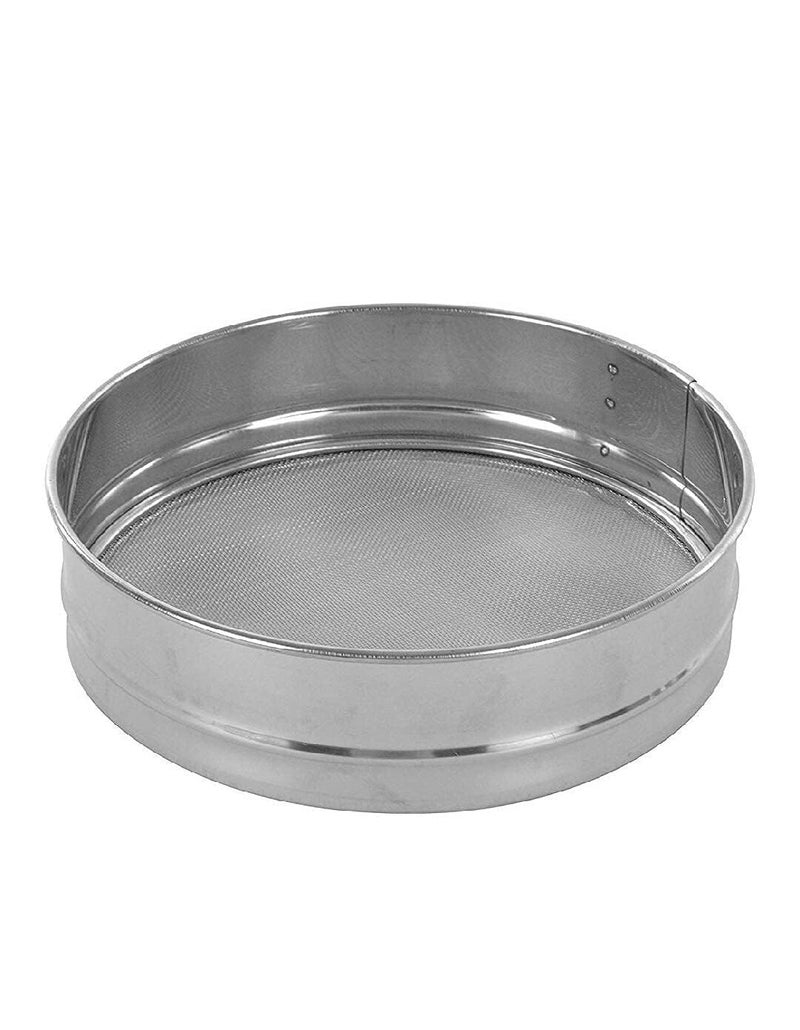 Black Olive Steel Atta Sieves Chalni - Stainless Steel Sieve for Aata, Maida and Other Solid Powder, Easy to Use Sieves for Cake Baking, Bread, Pizza Dough, Cake Cookies and Karwa-Choth Festival - Image 1