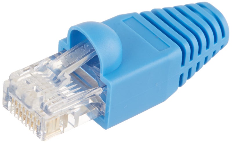 IDEAL Industries, Inc. 85-379 Strain Relief Boots & Modular Plugs, Cable Connectors for CAT5e, 100 MHz Cables, 15 Connectors, 15 Boots - Image 2