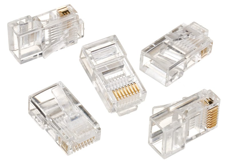IDEAL Industries, Inc. 85-379 Strain Relief Boots & Modular Plugs, Cable Connectors for CAT5e, 100 MHz Cables, 15 Connectors, 15 Boots - Image 5