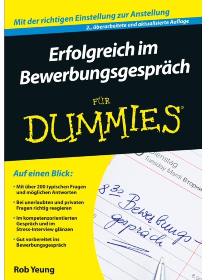 Erfolgreich im Bewerbungsgesprach fur Dummies