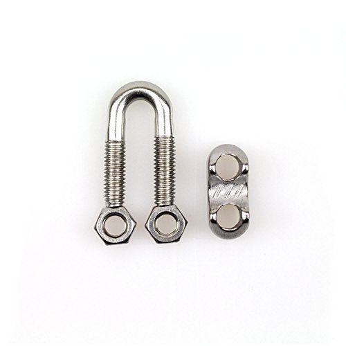DYWISHKEY Pack of 10, 1/4 Inch M6 Stainless Steel Wire Rope Cable Clip Clamp - Image 3