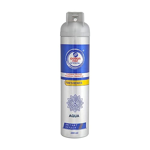 Cotton Mist Air Freshener Spray Forest Fresh | Premium Hesper Air Freshener Spray for Home and Office Odor Removal | Long Lasting Spray |Mogra, Lemongrass, Hesper, Aqua (Pack of 4 x 280gm each) - Image 5