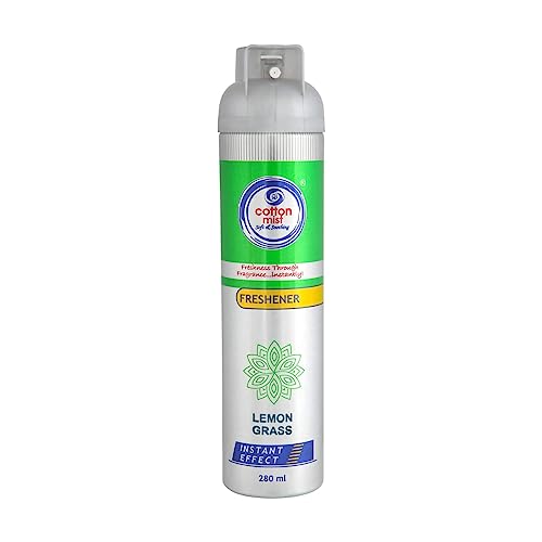Cotton Mist Air Freshener Spray Forest Fresh | Premium Hesper Air Freshener Spray for Home and Office Odor Removal | Long Lasting Spray |Mogra, Lemongrass, Hesper, Aqua (Pack of 4 x 280gm each) - Image 3