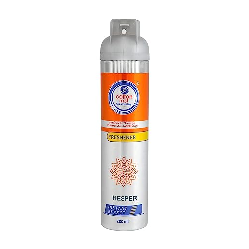 Cotton Mist Air Freshener Spray Forest Fresh | Premium Hesper Air Freshener Spray for Home and Office Odor Removal | Long Lasting Spray |Mogra, Lemongrass, Hesper, Aqua (Pack of 4 x 280gm each) - Image 4