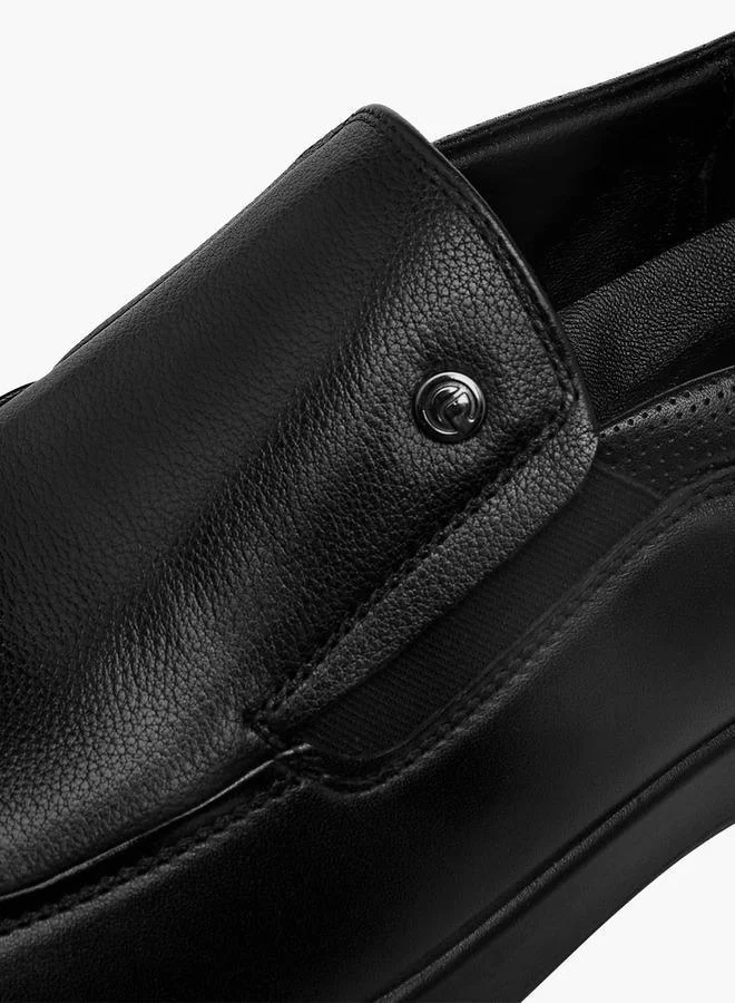 لو كونفورت حذاء لوفر سهل الارتداء جلدي صلب