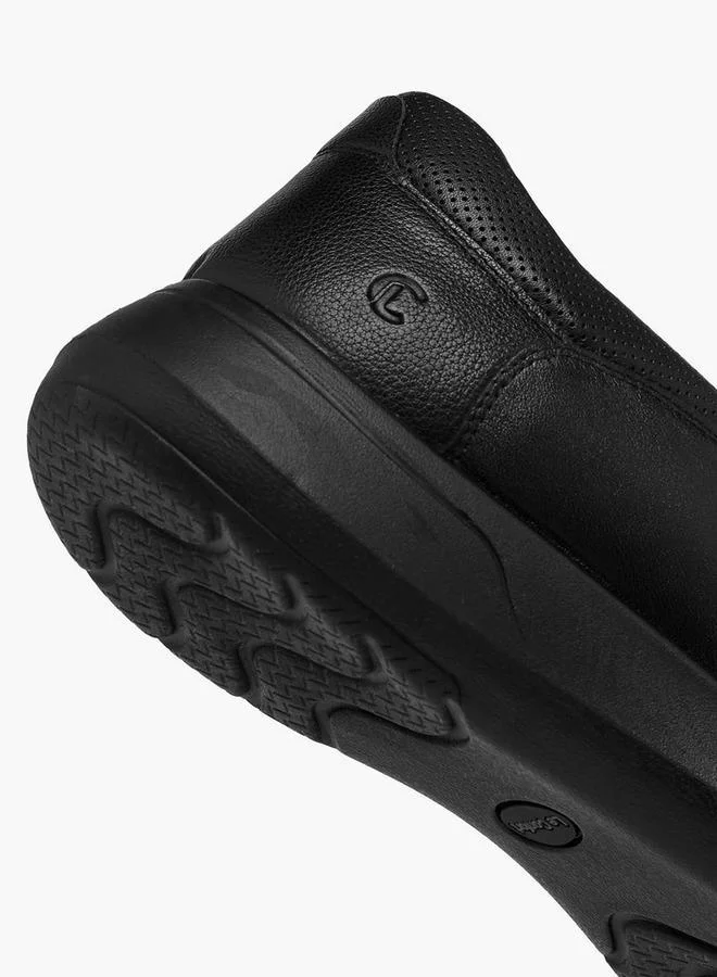 لو كونفورت حذاء لوفر سهل الارتداء جلدي صلب