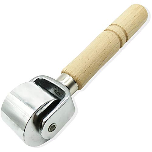 TIHOOD 25mm Platen Tools Leather Press Edge Roller Leather Edge Creaser and Smoother Leather Glue Laminating Roller Iron Roll - Image 5