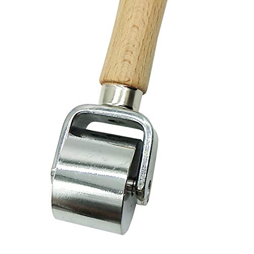 TIHOOD 25mm Platen Tools Leather Press Edge Roller Leather Edge Creaser and Smoother Leather Glue Laminating Roller Iron Roll - Image 4