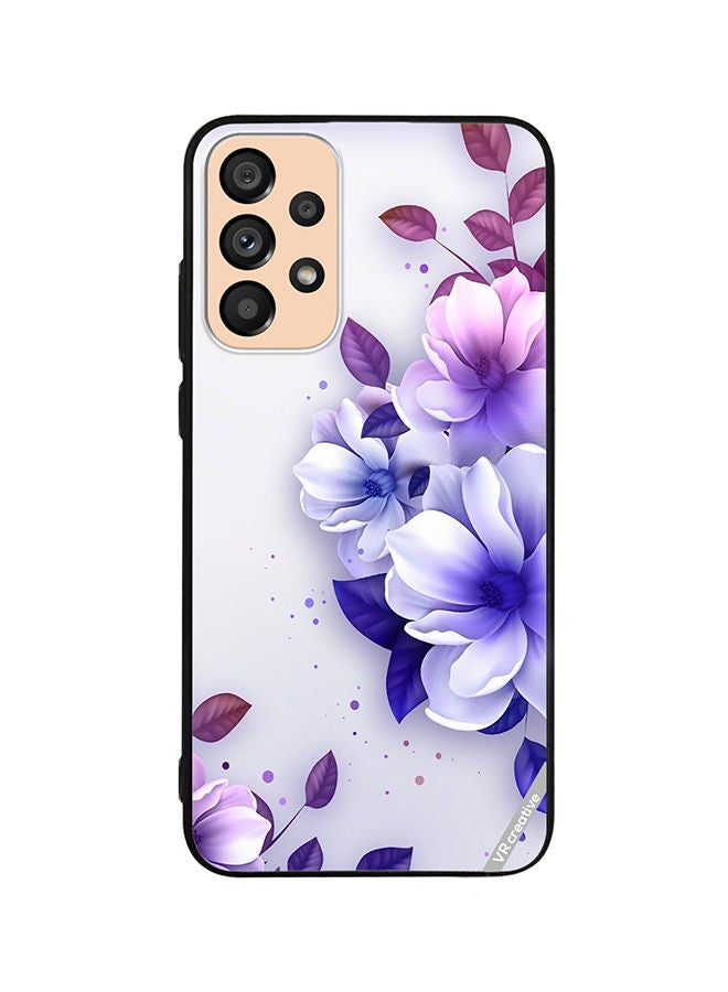 VR CREATIVE Protective Case Cover For Samsung Galaxy A23 Flower Design Multicolour - Image 1