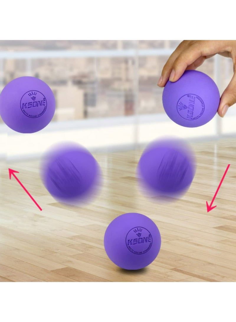 Massage Balls/Lacrosse Massage Balls/Suitable for Myofascial Release/Full Body Relax Trigger Point/Manual Massage Balls (Blue+Purple) 2pack - Image 5