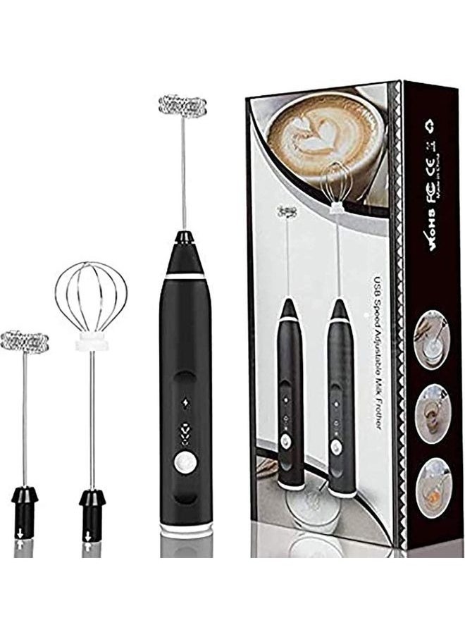 Generic 3-Piece Electric Milk Frother And Whisk Set Multicolour  - Image 1